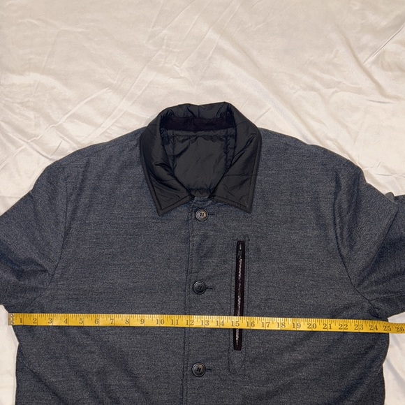 Vince Camuto Reversible Men’s Quilted/Cotton Blend Button Up Top Coat Size XL - Picture 13 of 16